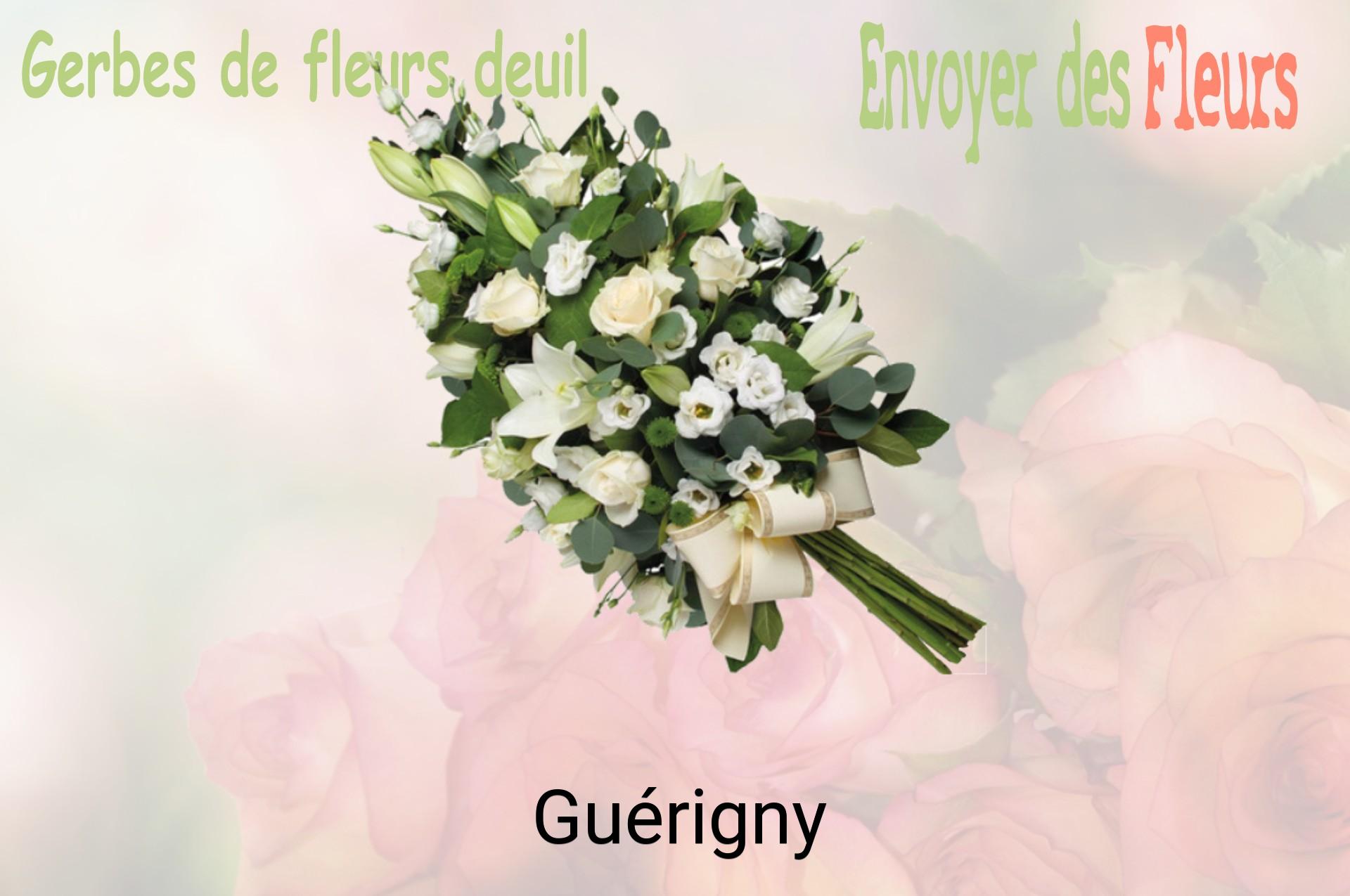 Gerbe de fleurs de deuil livrée à Guérigny